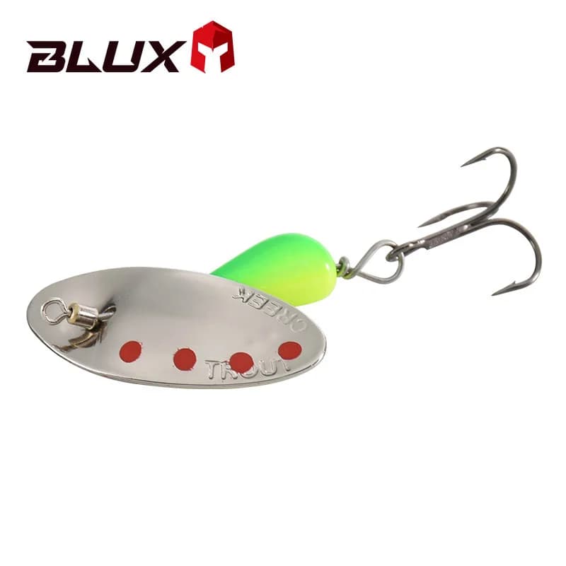 Leurre métallique tournant BLUX AR-S Blade 3,5g cuivre pour truite de rivière et pêche en creek