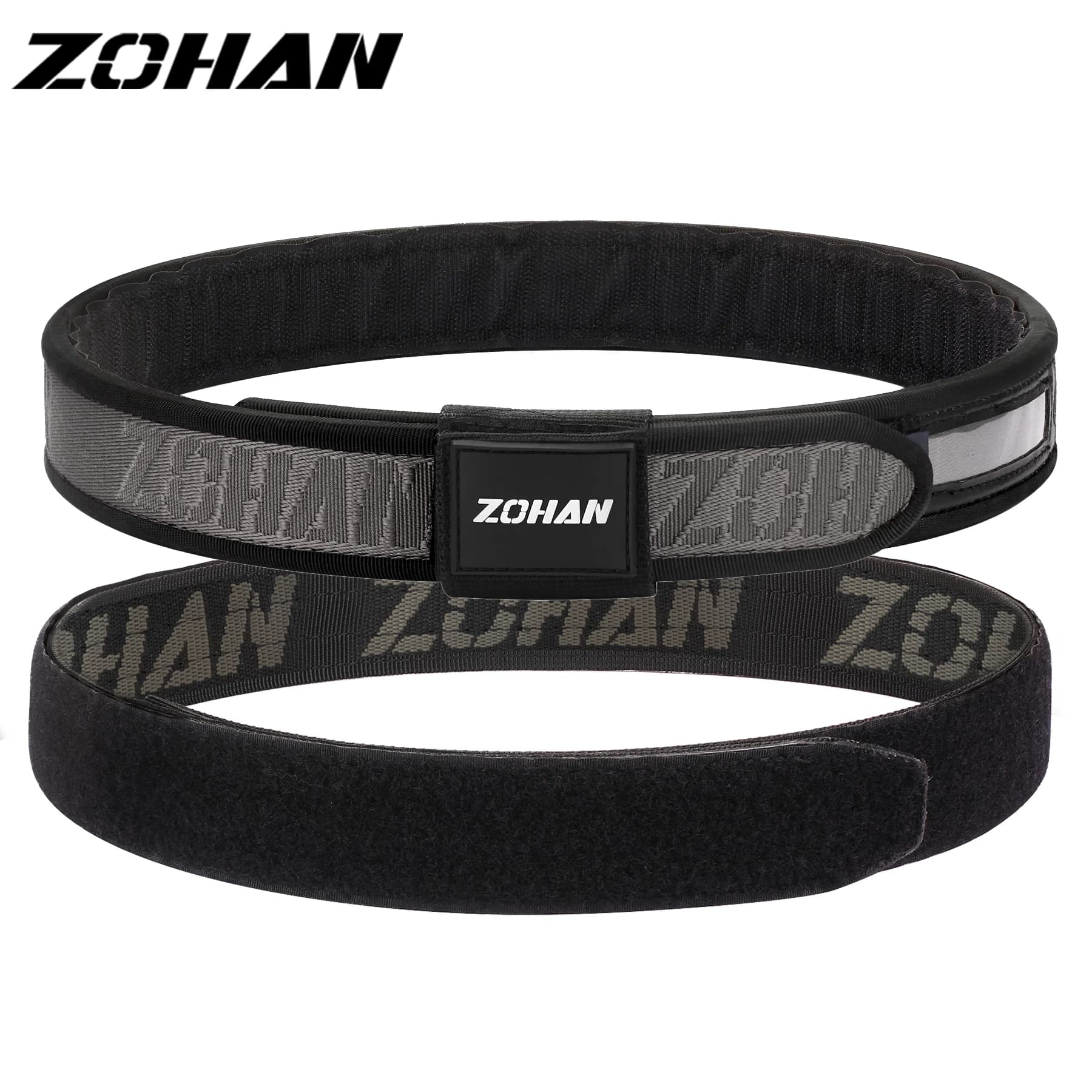 Ceinture de compétition ZOHAN 3 pièces avec boucle caoutchouc pour USPSA IPSC pêche sportive