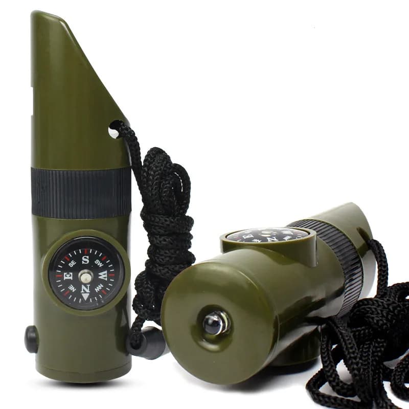 Sifflet tactique 7 en 1 avec outils survival pour pêche extrême et expéditions outdoor