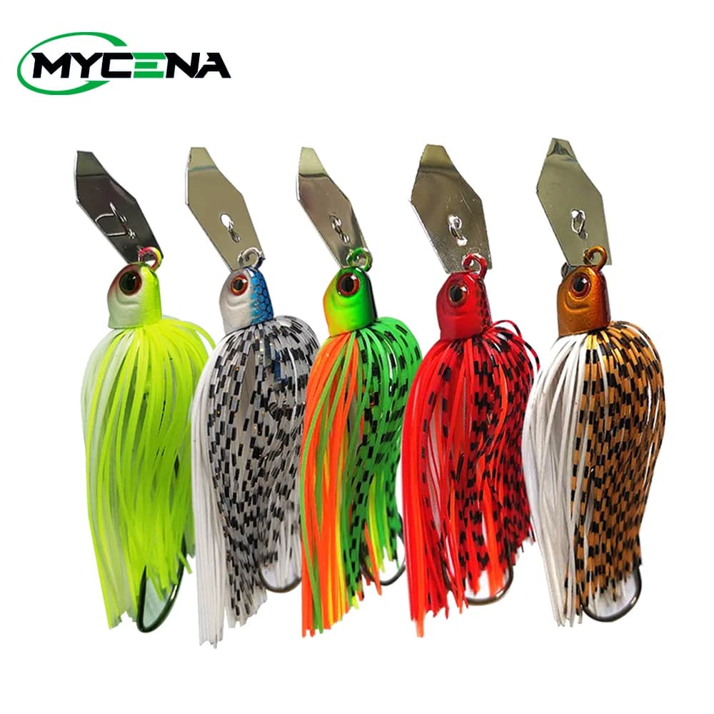Leurre chatterbait spinnerbait weedless pour brochet sandre et black bass pêche aux leurres