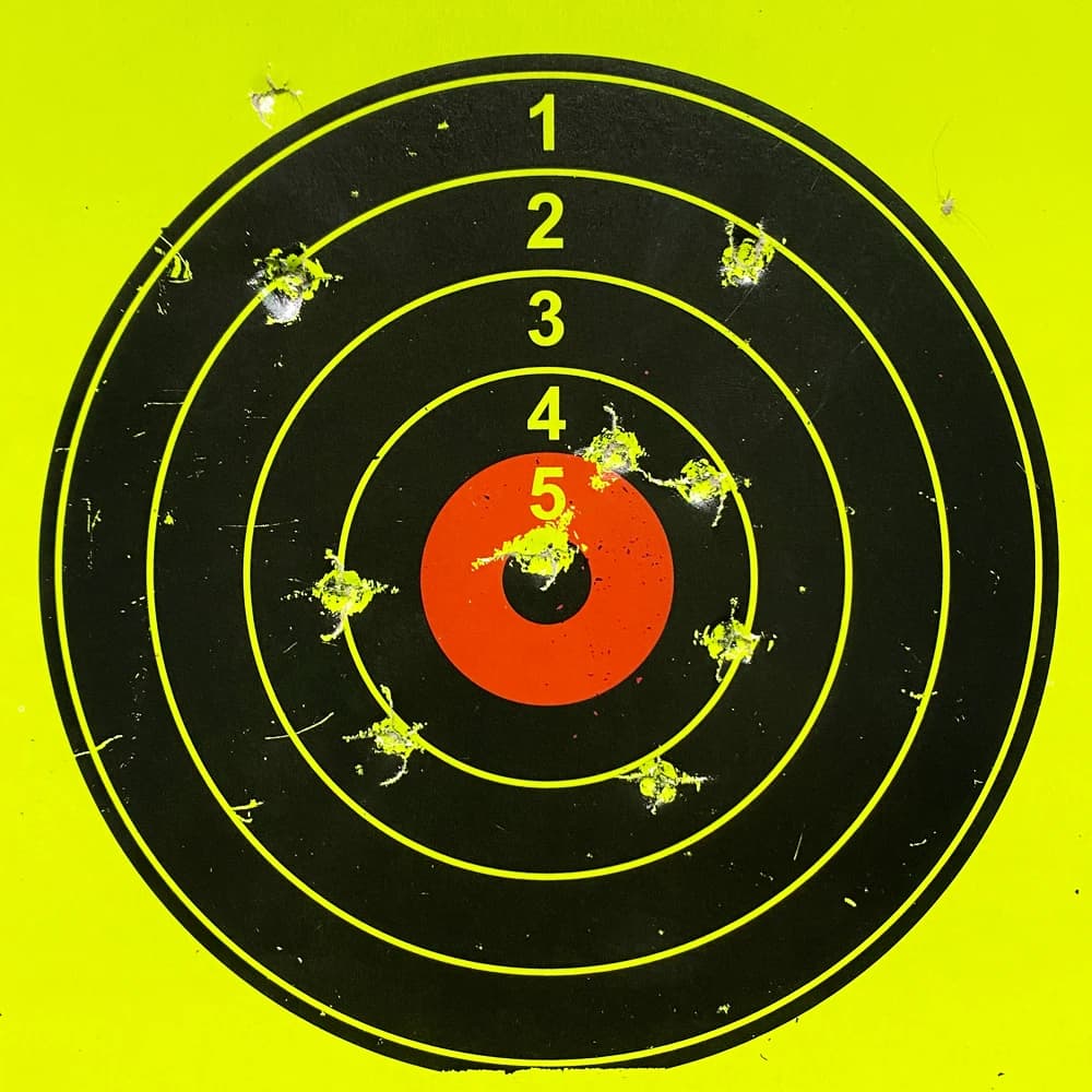 20 cibles carton jaune 14cm éclaboussantes - Papier réactif pour piège à plombs et entraînement