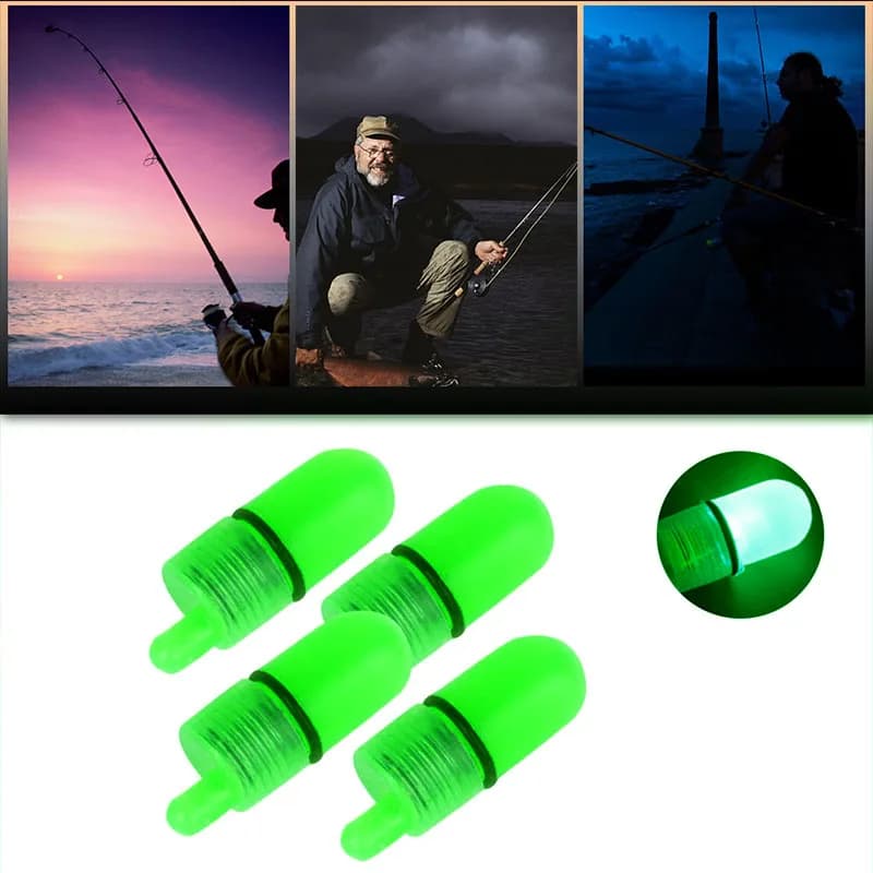 20 anneaux lumineux LED pour canne à pêche - Alarme de touche sonore et visuelle pour pêche nocturne