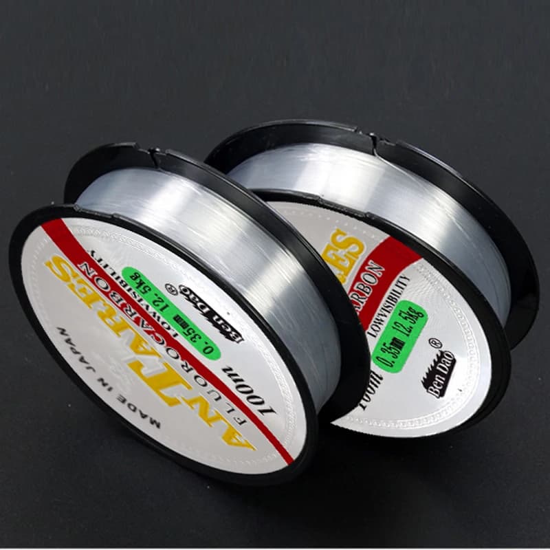 Fluorocarbone 100m pour la pêche à la carpe - Ligne de pêche monofilament japonaise ultra résistante