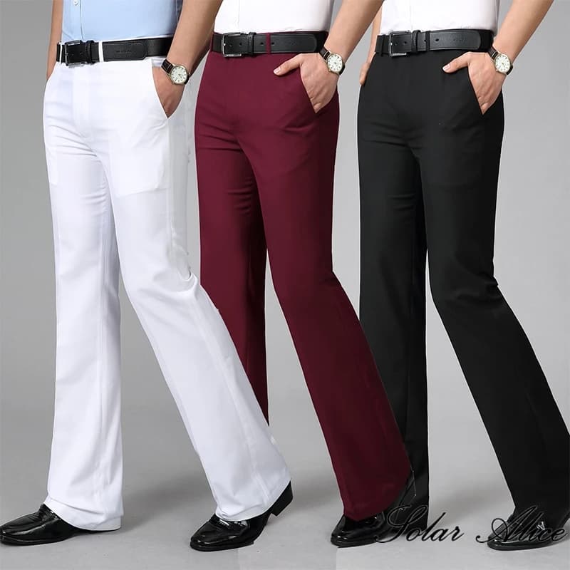Pantalon casual homme 4 saisons coupe boot-cut - Vêtements pêche confortables