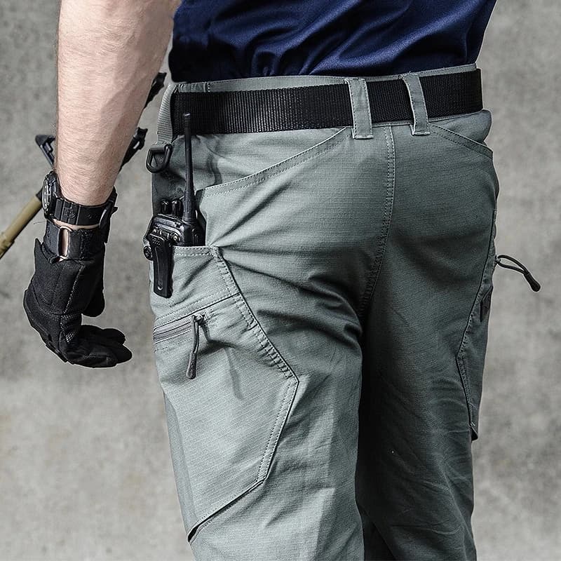 Pantalon randonnée pêche homme séchage rapide slim tactique printemps automne cargo