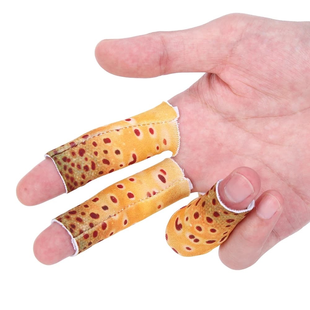 Protections doigts pêche mouche 3 pièces - Gants anti-rayures pour pêcheur professionnel