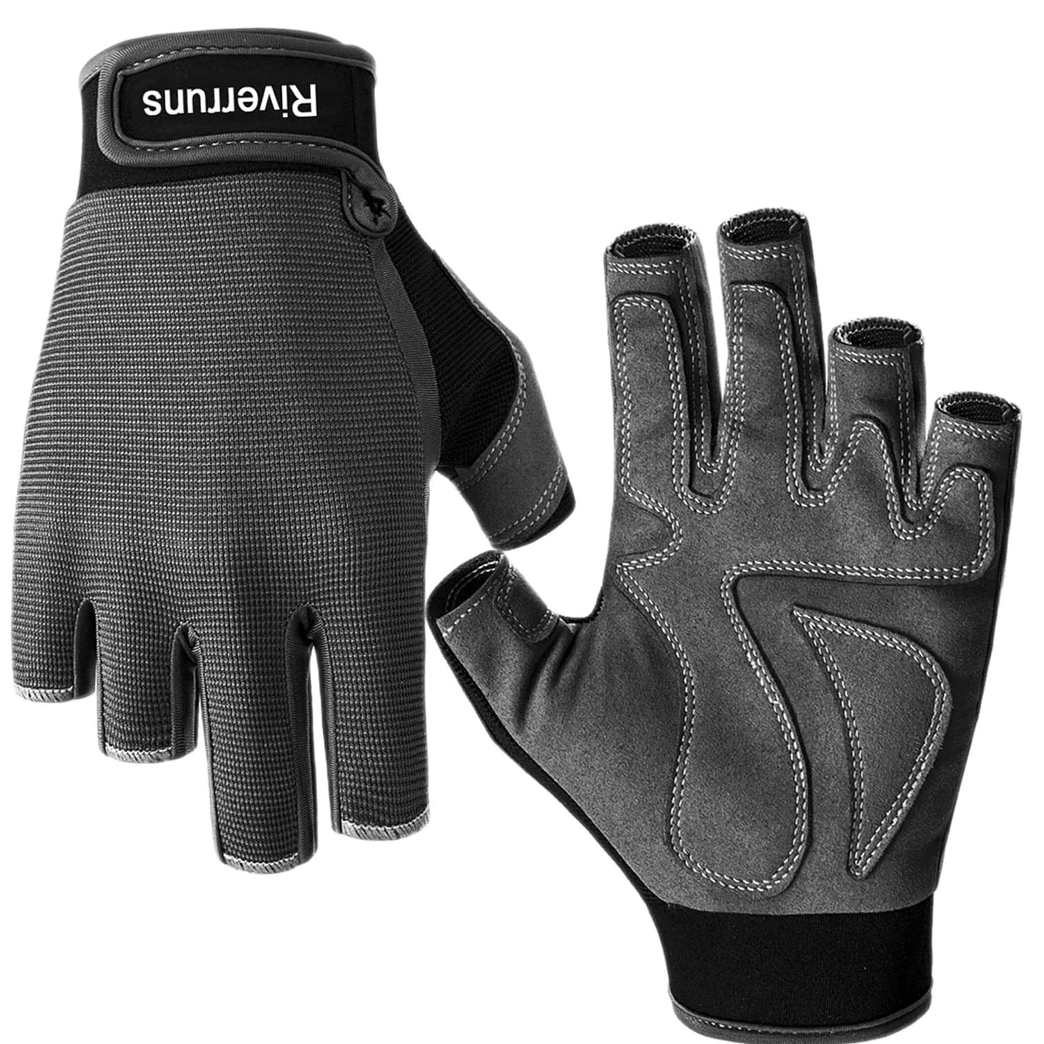 Gants pêche doigts libres Riverruns protection solaire paddle voile randonnée hommes