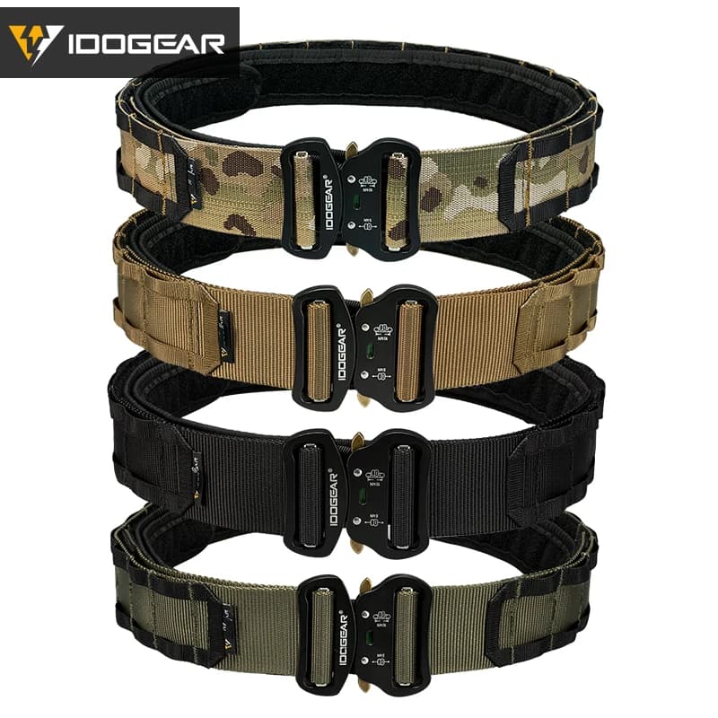 Ceinture combat tactique IDOGEAR boucle rapide Molle pêche sport outdoor ceinture durable homme