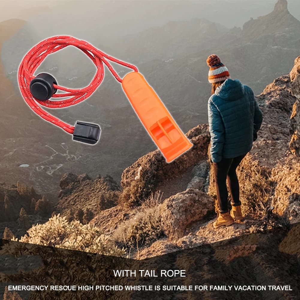 Lot de sifflets de sécurité étanches pour kayak, plongée et survie - Urgence outdoor 5 pièces