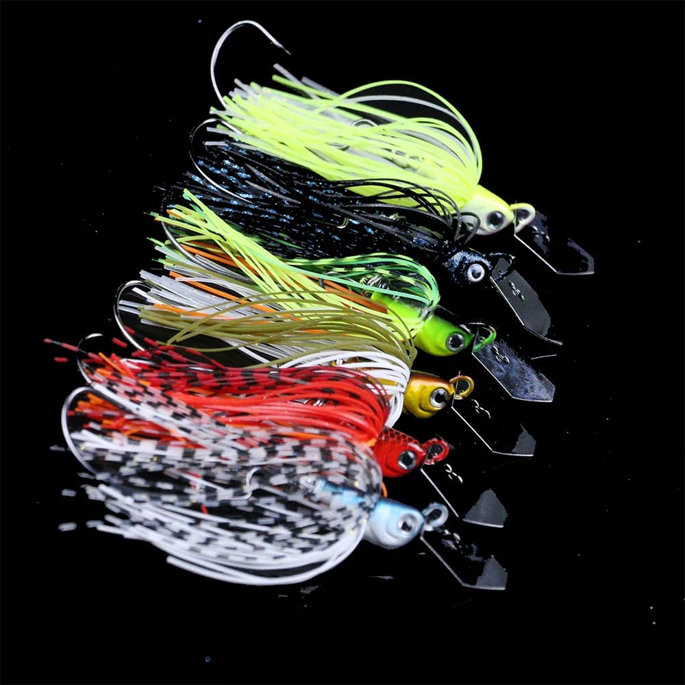 Leurre chatterbait spinnerbait weedless pour brochet sandre et black bass pêche aux leurres