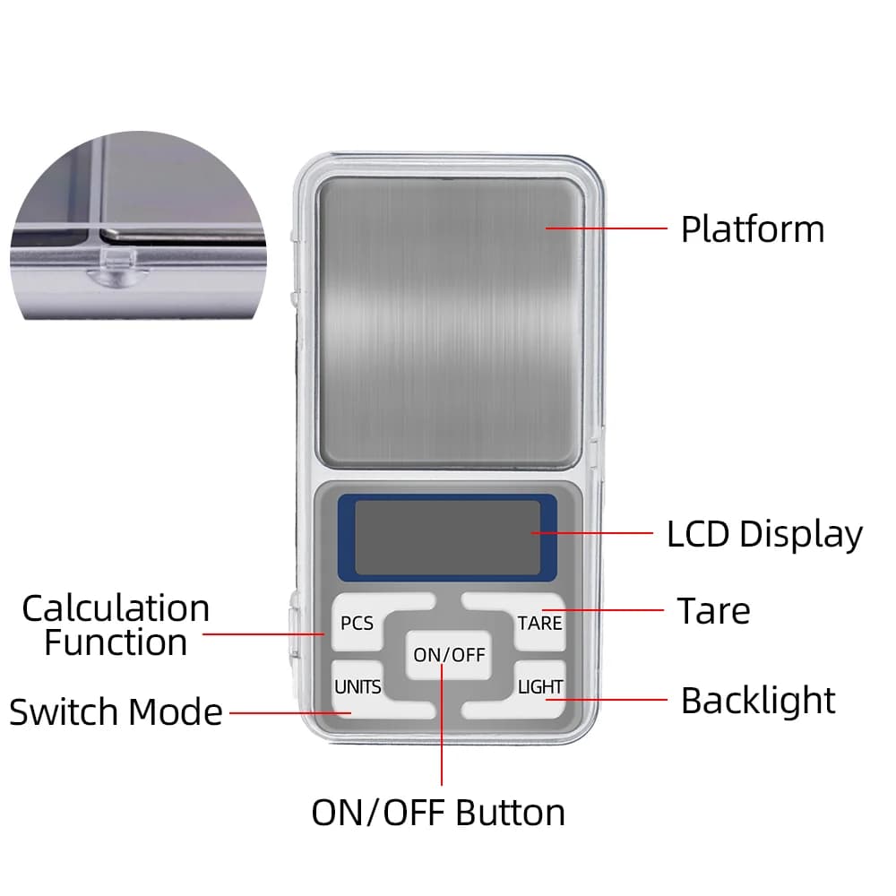 Balance de précision poche 0.01g 100g à 1000g digitale pour pêche pesée appâts plombs amorce et bijoux