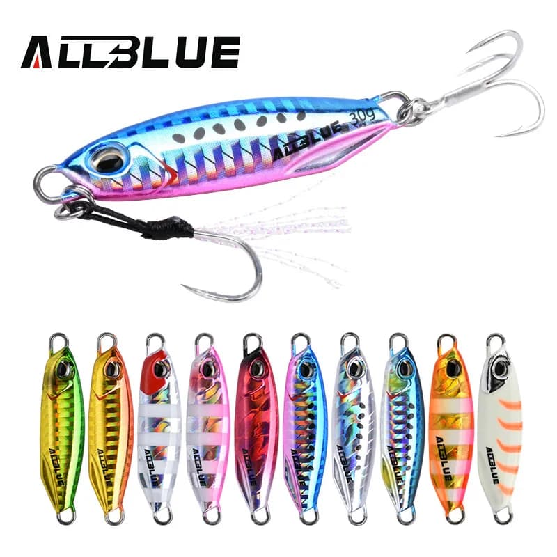 Leurre métallique ALLBLUE DRAGER 15G 30G pour bar et pêche en mer depuis le bord