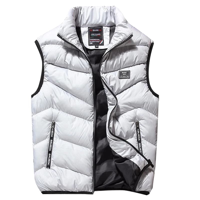 Veste matelassée homme sans manches pour l'automne et l'hiver, épaisse et chaude, taille 4XL