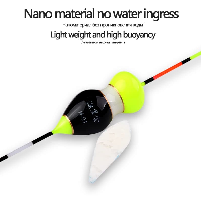 3 flotteurs nano pêche sensibles avec porte flotteur pour pêche en eau peu profonde et pêche