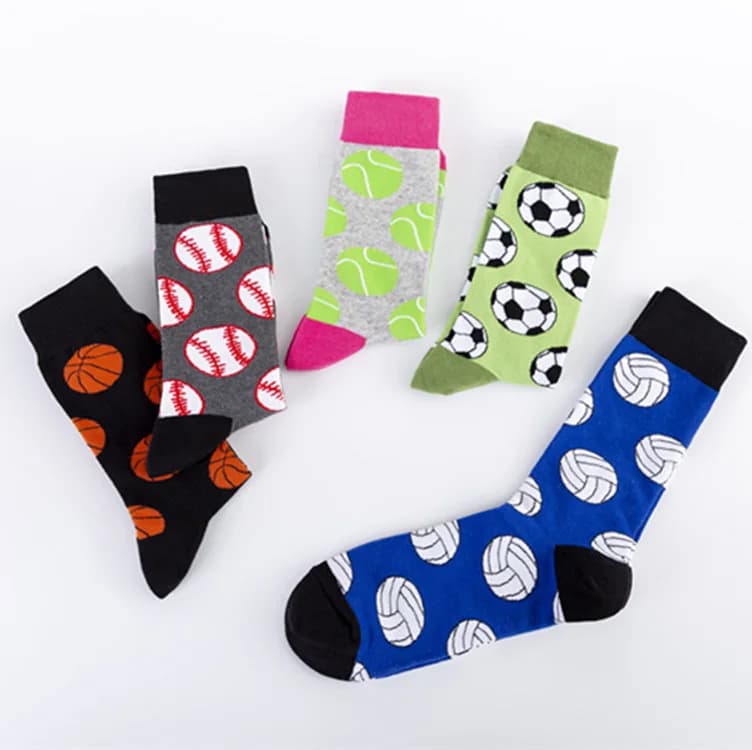 Chaussettes fantaisie homme motifs animaux drôles et colorés en coton pour tenue élégante originale