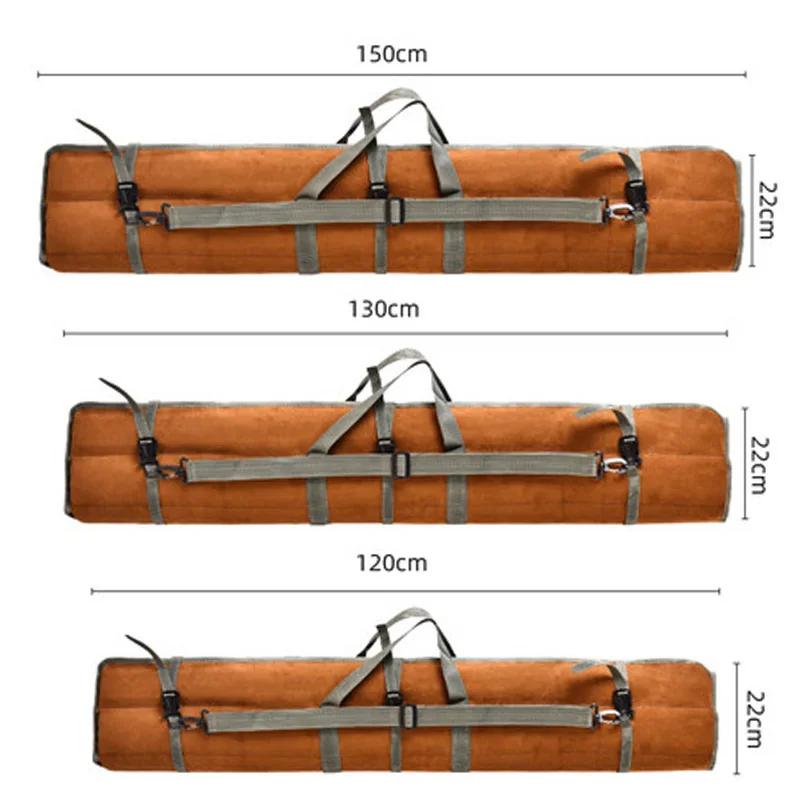 Sac canne à pêche imperméable 120cm à 150cm - Étui roulant pour matériel de pêche avec parapluie