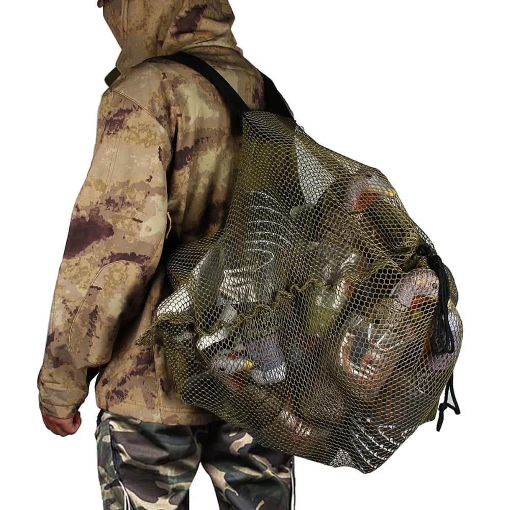 Sac filet de transport pour leurres de chasse - Poche pratique pour canards, dindes et oiseaux aquatiques