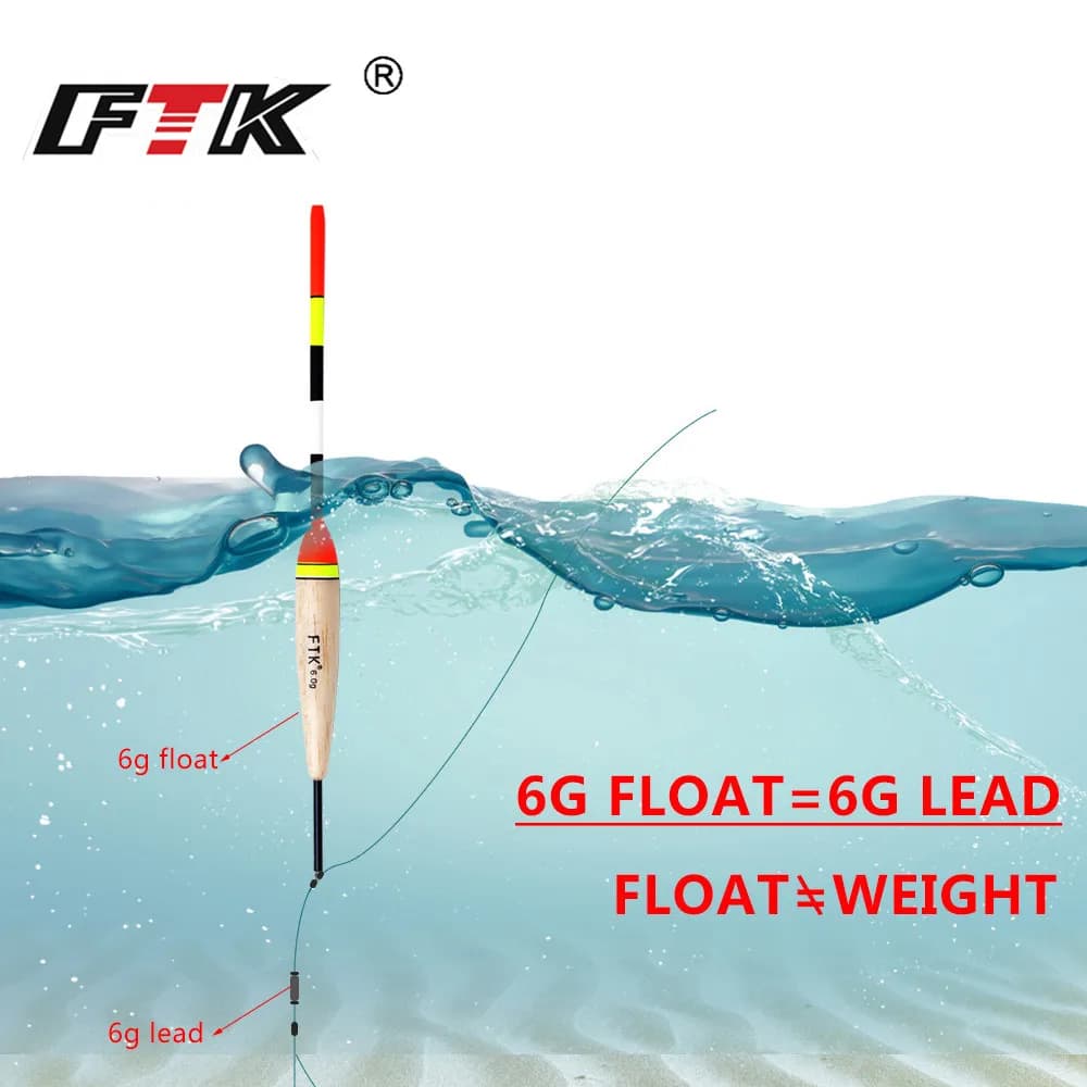 Flotteur pêche carpe lumineux Barguzinsky Fir Light On The Dark, 5 pièces, 19-23cm, portance 2g-6g pour