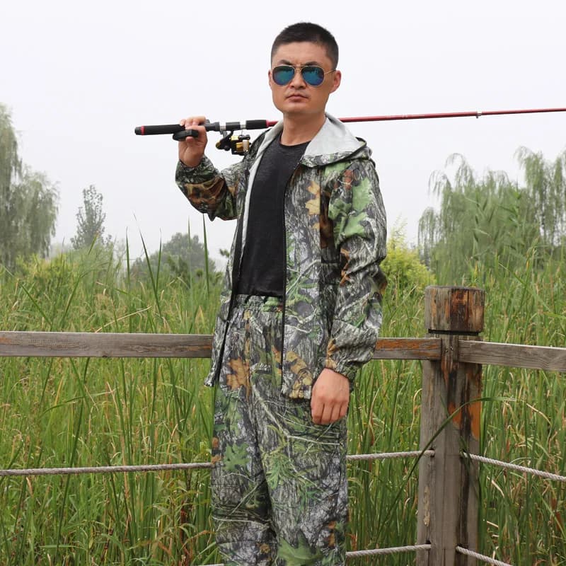 Combinaison camouflage bionique été anti-moustiques - Tenue pêche chasse Ghillie légère