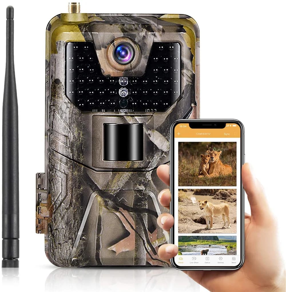Caméra trail 2G SMS MMS SMTP 4K HD 20MP étanche pour piège photo faune vision nocturne