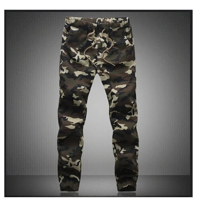 Pantalon camouflage militaire homme coton confortable pour pêche discrète en nature
