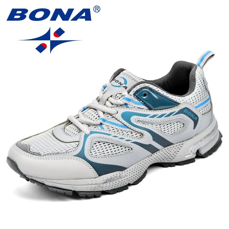 Chaussures running homme classiques mesh respirantes pour pêche jogging sport extérieur laçage