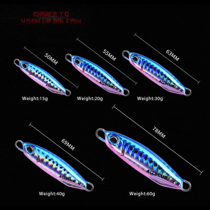 Leurre métallique ALLBLUE DRAGER 15G 30G pour bar et pêche en mer depuis le bord