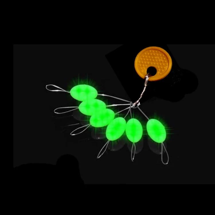30 pièces flotteurs luminescents ovale mini pêche espace haricots J303, fixation facile comme un stop float