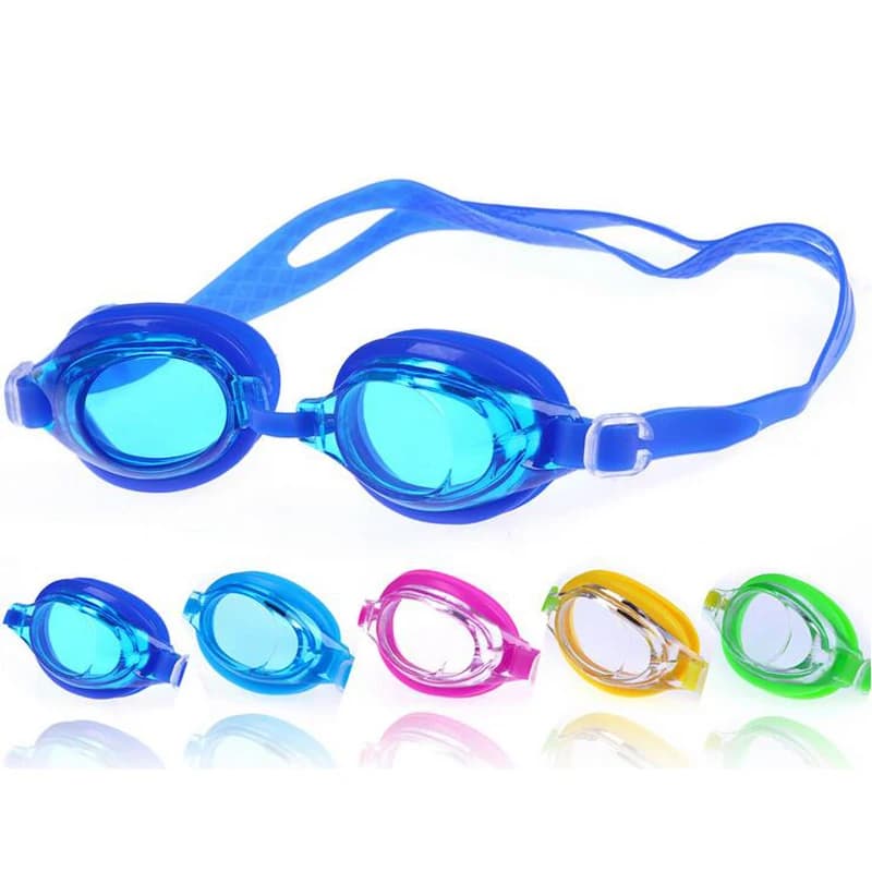 Lunettes de natation enfants anti-buée avec bouchons d'oreilles pour pêche en famille