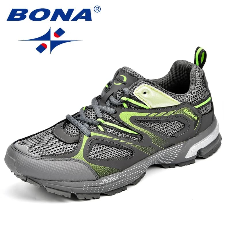 Chaussures running homme classiques mesh respirantes pour pêche jogging sport extérieur laçage