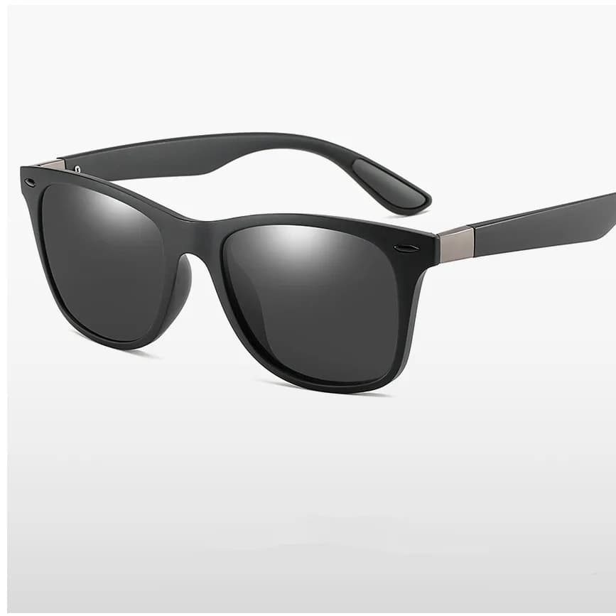 Lunettes de soleil polarisées pêche conduite - Monture carrée UV400 pour hommes et femmes