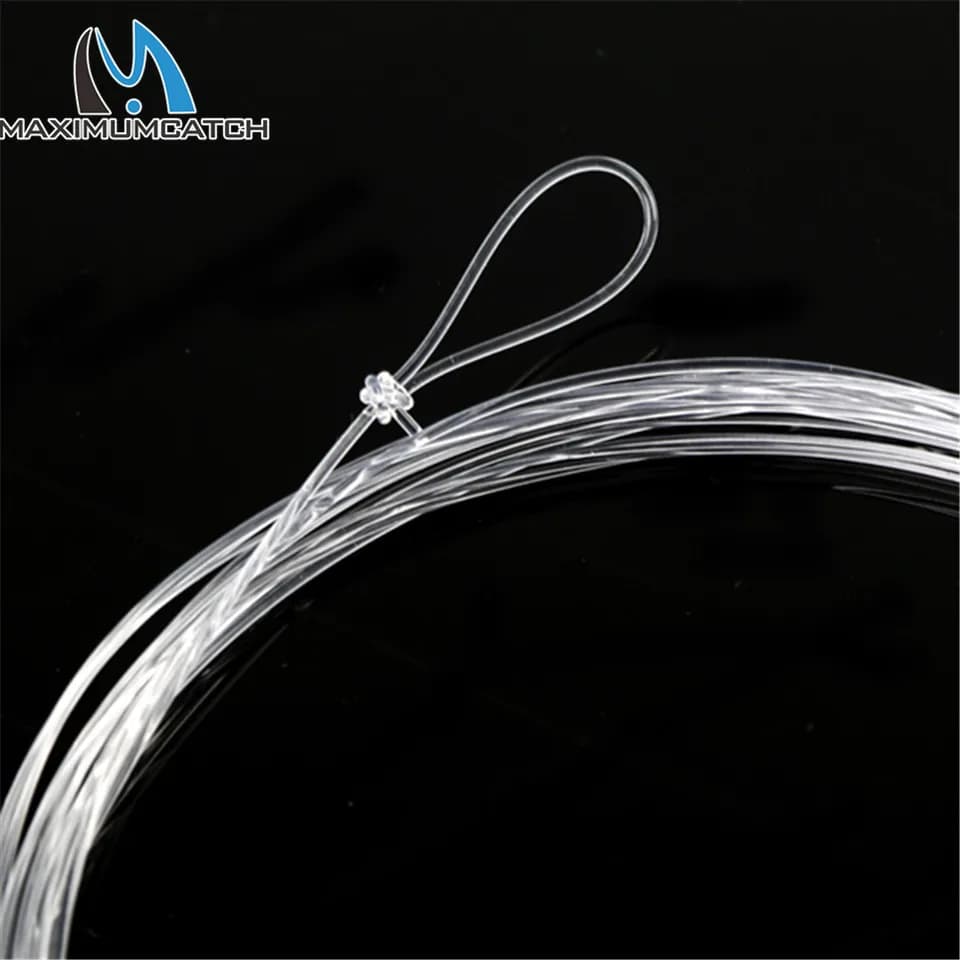 Ligne de pêche à la mouche nylon fluorocarbone leader 0X à 7X pour truite et ombre