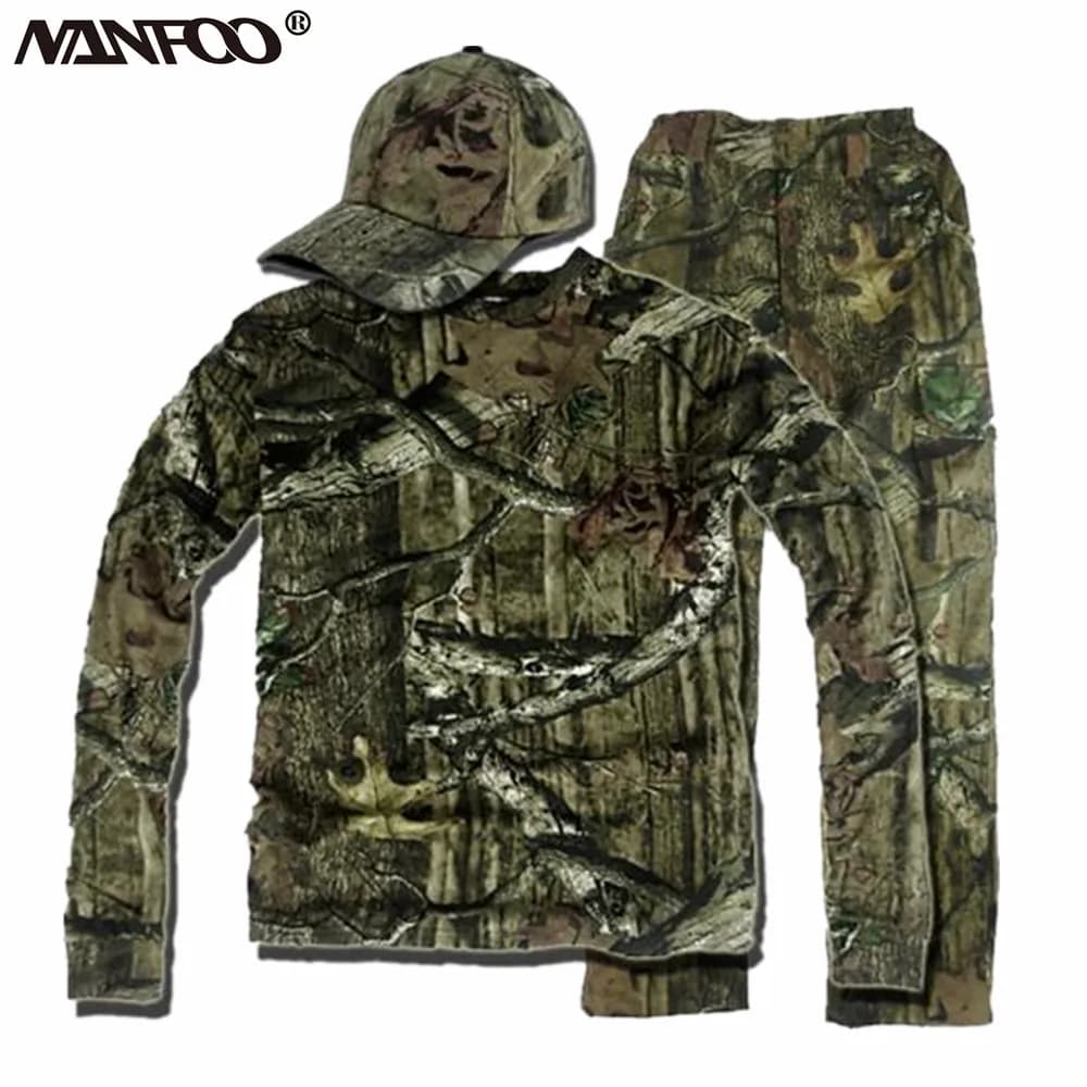 Combinaison pêche printemps été camouflage bionique Ghillie respirant manches longues jungle