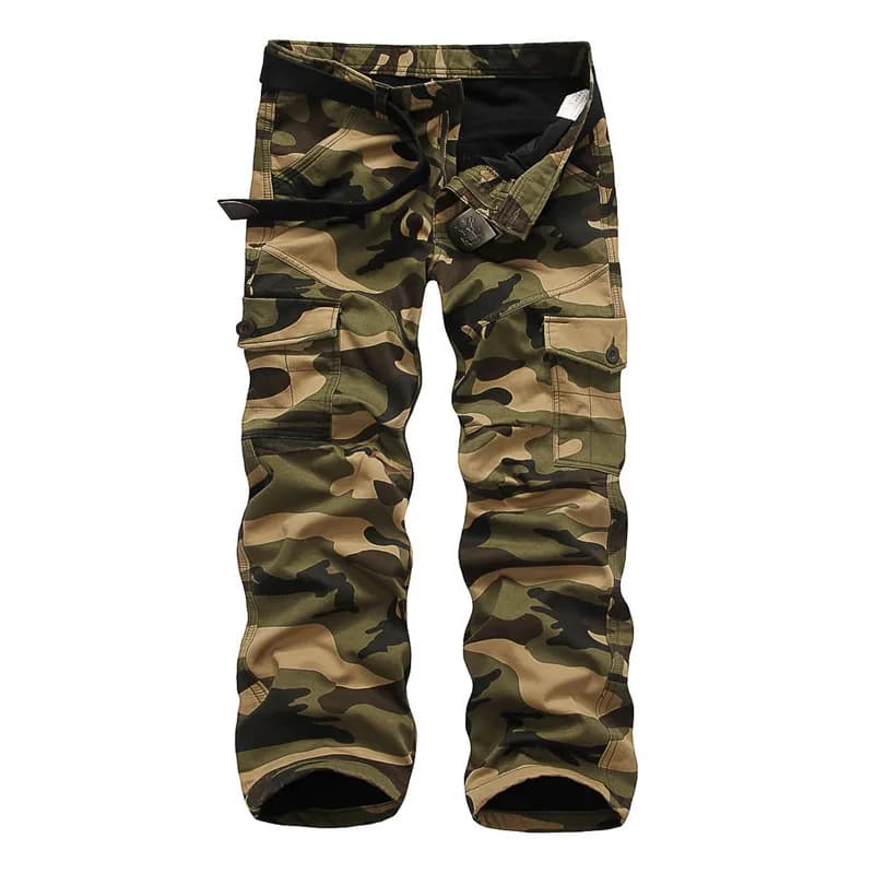 Pantalon cargo polaire 2025 pour pêche hivernale - Combat camouflage multi-poches hiver confortable