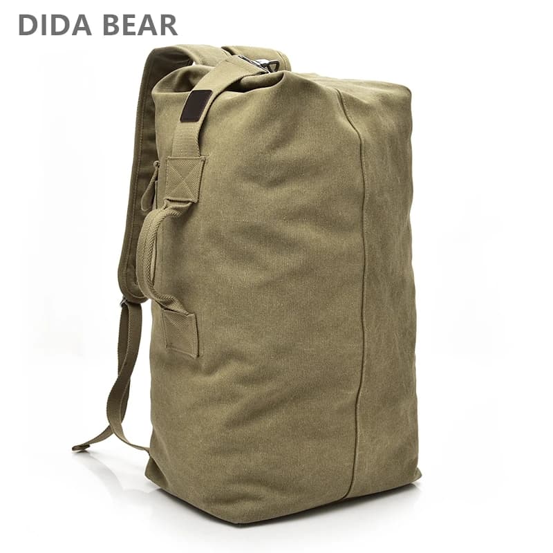 Sac à dos pêche grande capacité toile canvas montagne épaule homme qualité professionnelle