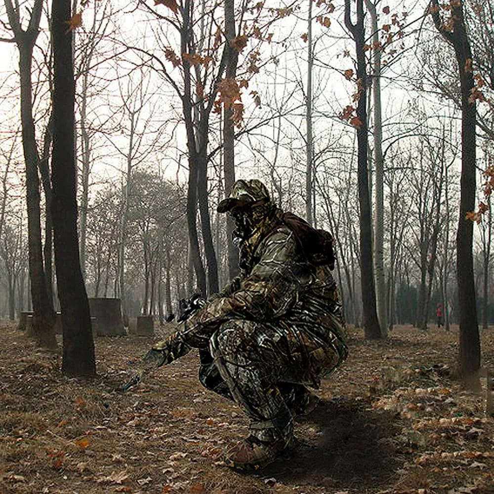 Combinaison thermique imperméable camouflage arbre pour pêche hivernale et activités outdoor