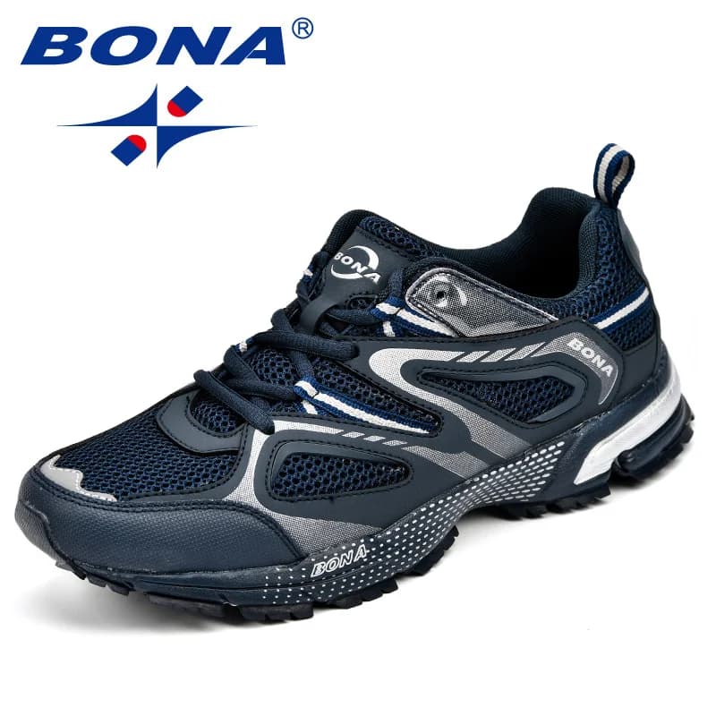 Chaussures running homme classiques mesh respirantes pour pêche jogging sport extérieur laçage
