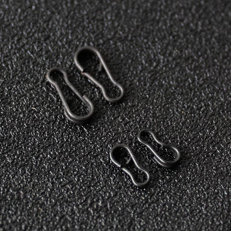 30 clips rapides changement noir mat pour pêche carpe - Connecteurs swivels roulants terminal tackle