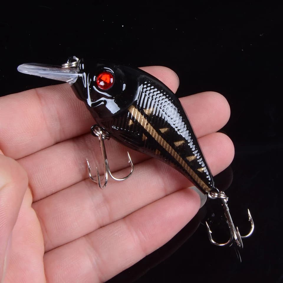 Leurre Hard VIB 7.5cm 10.2g - Crankbait coulant avec hameçons triples pour pêche carnassier