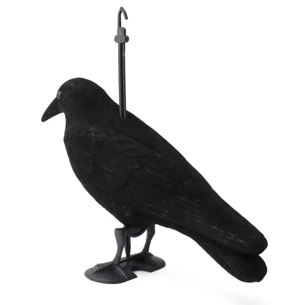 Leurre corbeau chasse Perfeclan en PE noir - Effaroucheur artificiel pour jardin et tir