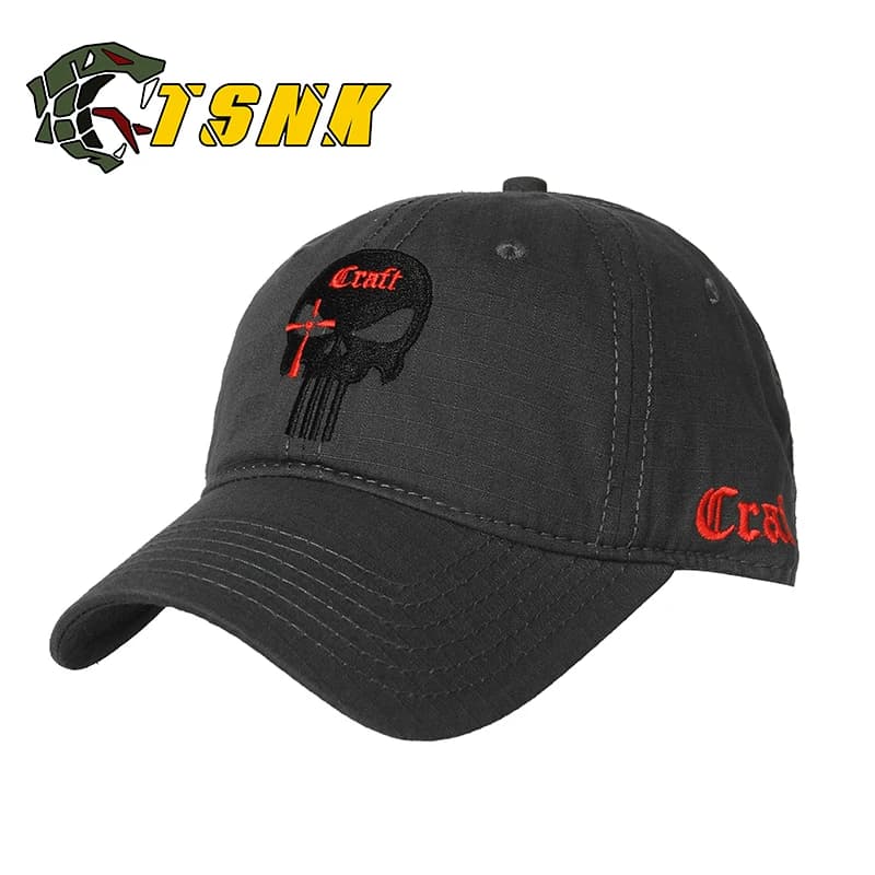 Casquette tactique pêche coton haute qualité broderie phoques pour pêcheurs exigeants
