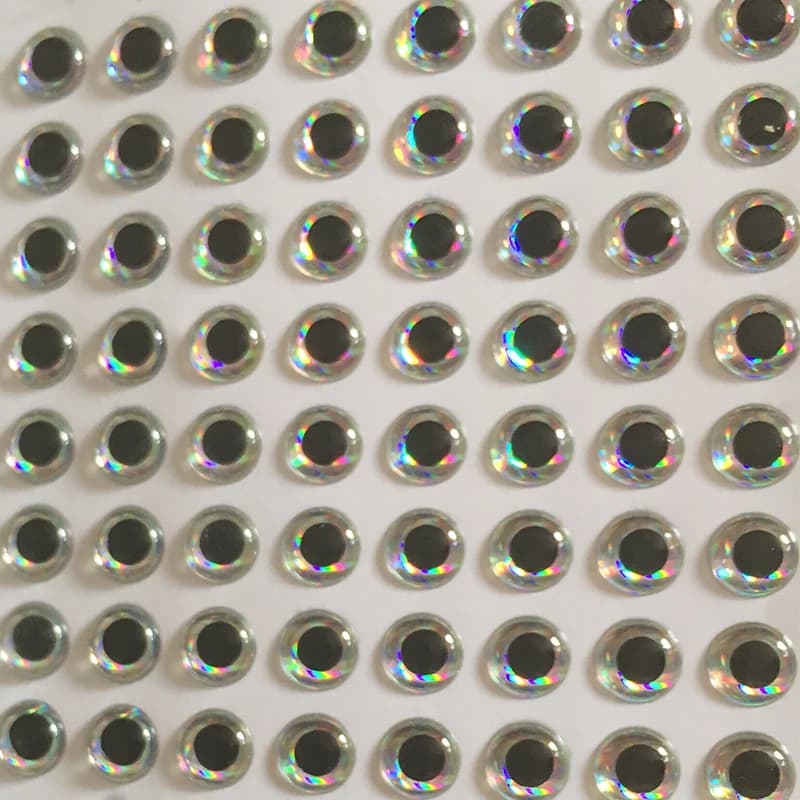 Yeux 3D XIDIAOYU 300 pièces pour leurres - Accessoires de customisation argent/rouge 3mm à 6mm