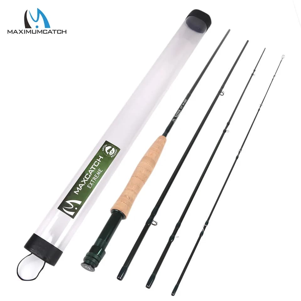Canne Maximumcatch Extreme 8.4ft-10ft 3-10WT action medium fast - Canne performante pour pêche intensive à la mouche