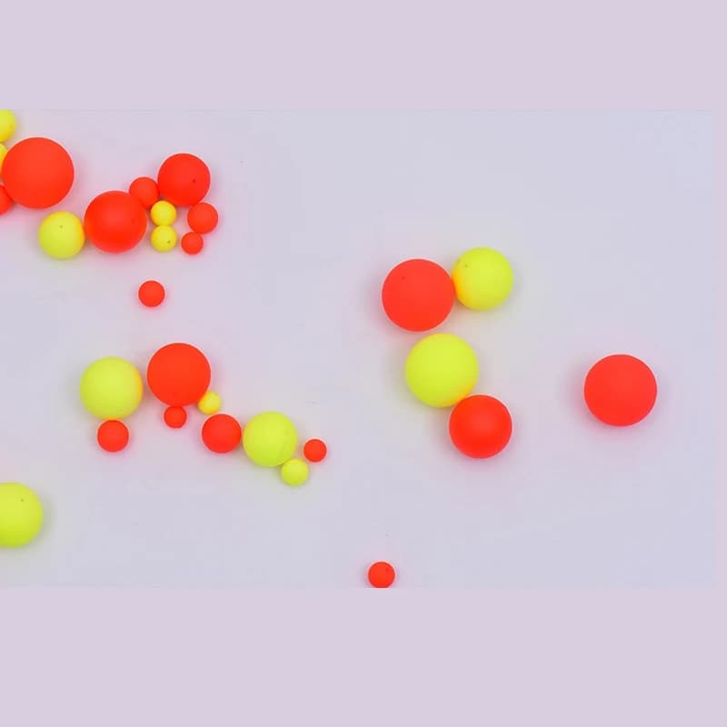 Flotteurs sphériques EPS #1-#10 couleurs vives pour pêche avec billes attractives modifiées