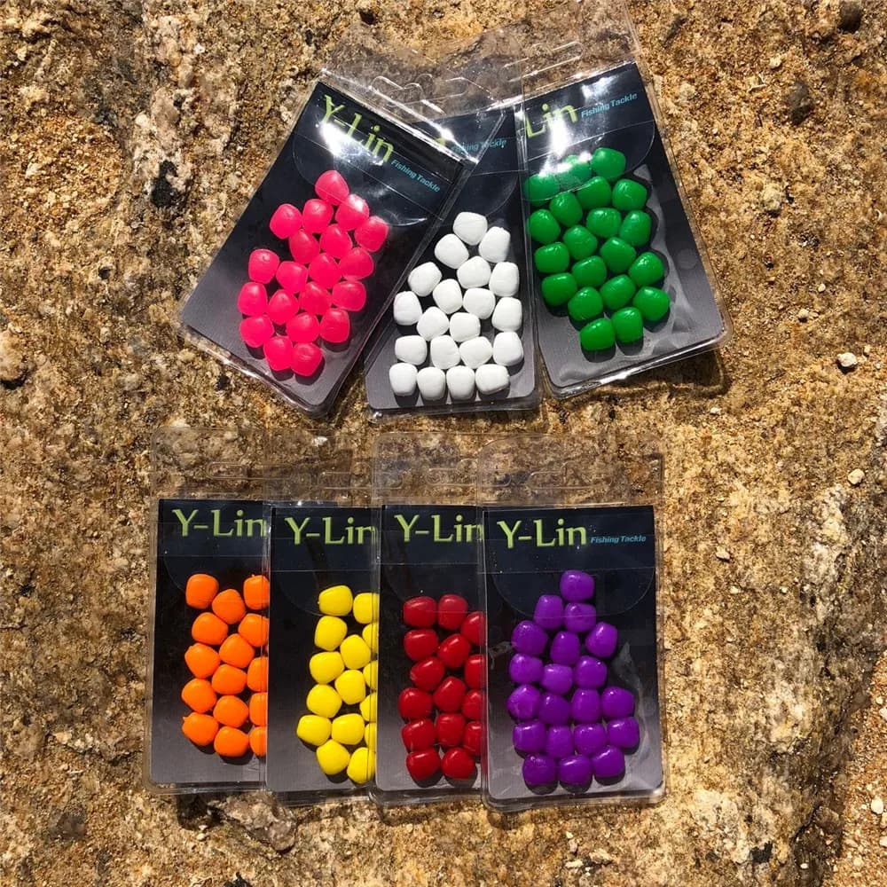 20pcs pop up boilies flottants imitation maïs tiger nuts - hair rigs prêts pour pêche carpe