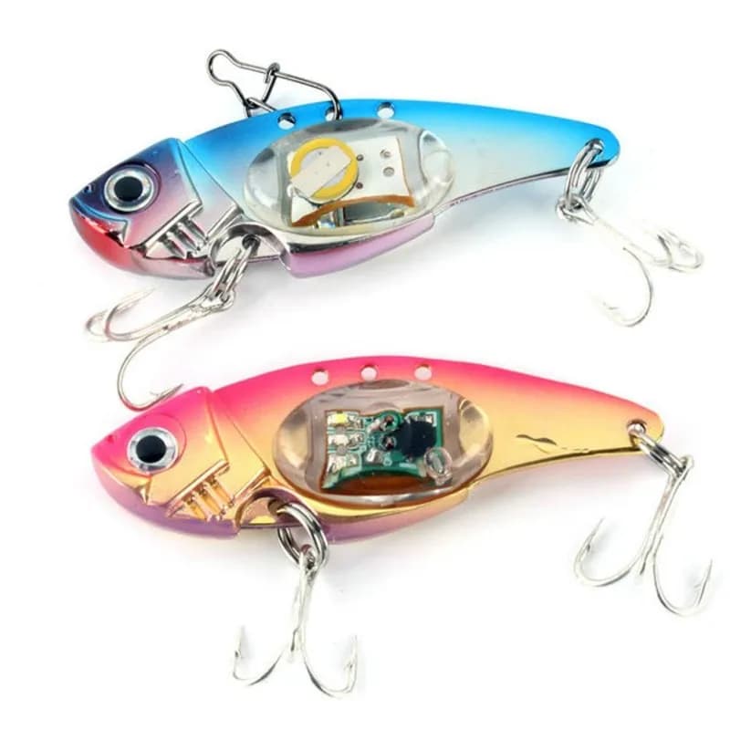 Leurres plombés LED vibrants pour pêche mer jigging calmar lumière clignotante appât poissons
