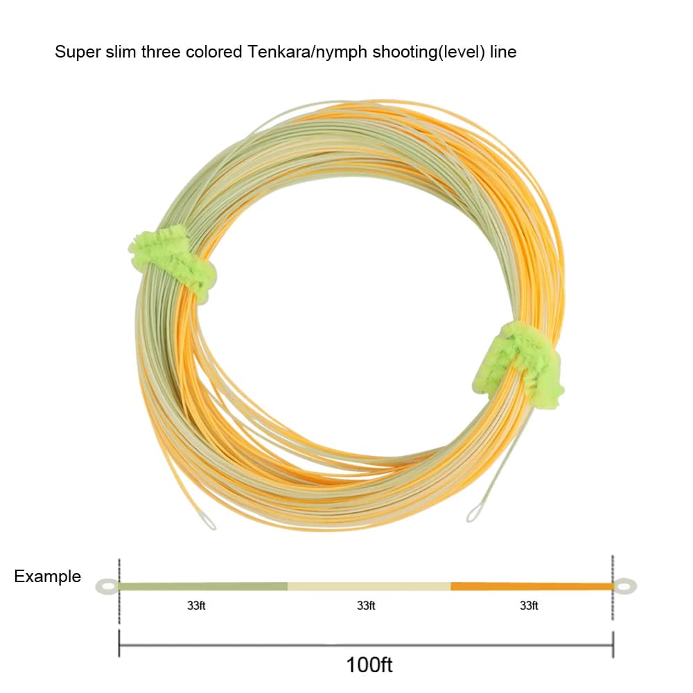 Ligne de pêche Tenkara Super Slim Aventik 0.55mm pour nymphe et shooting, 3 couleurs, 30 mètres