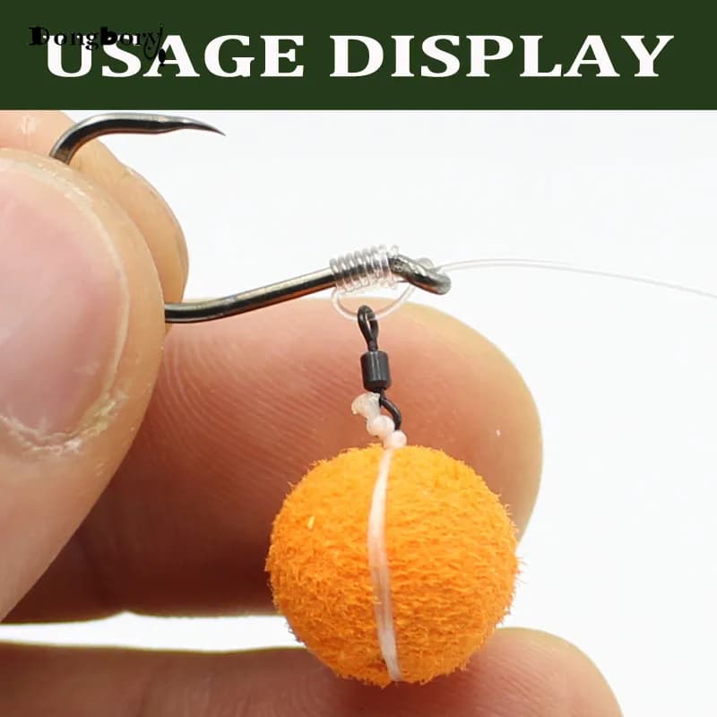 50m flocage appâts pêche carpe support bouillettes pop-up chod hair Ronnie rig method feeder