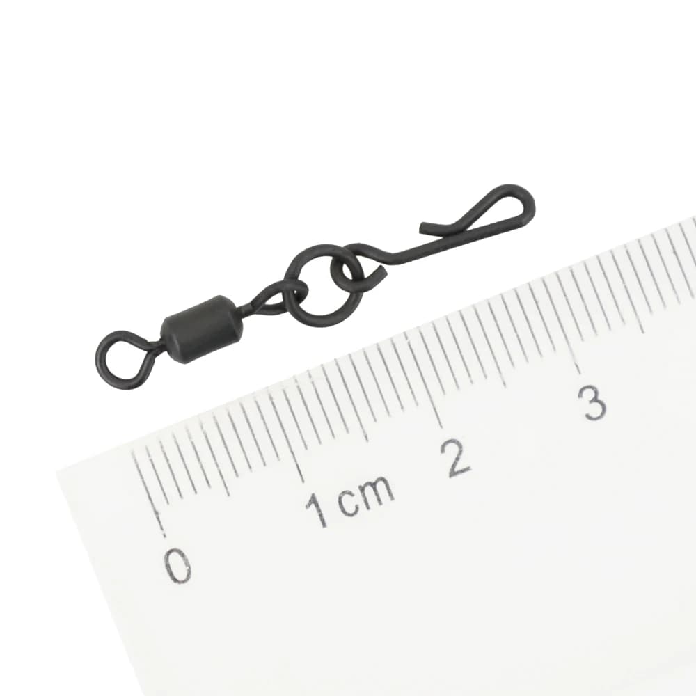 20 émerillons pour pêche à la carpe avec clip rapide AG140 - Montages carpe pratiques et efficaces