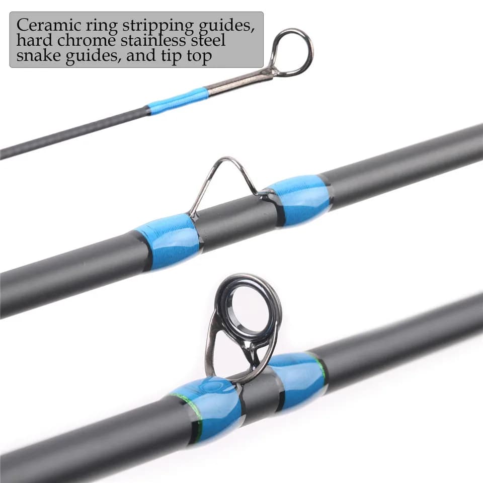 Canne à mouche nymph Maximumcatch 10ft/11ft 2/3/4wt action rapide en fibre de carbone IM10 - 4 sections